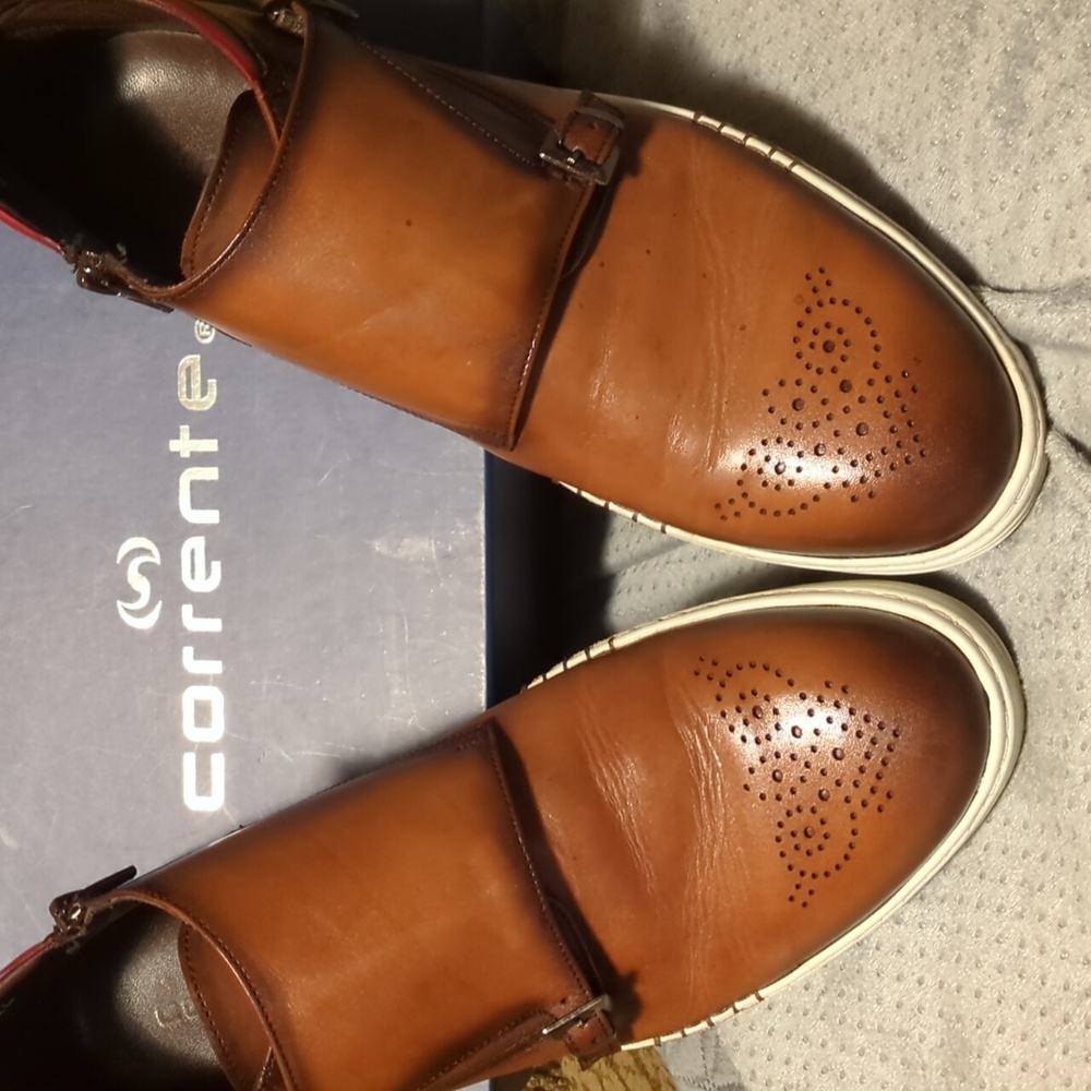 Corrente Men's Brown Leather Sneaker 44